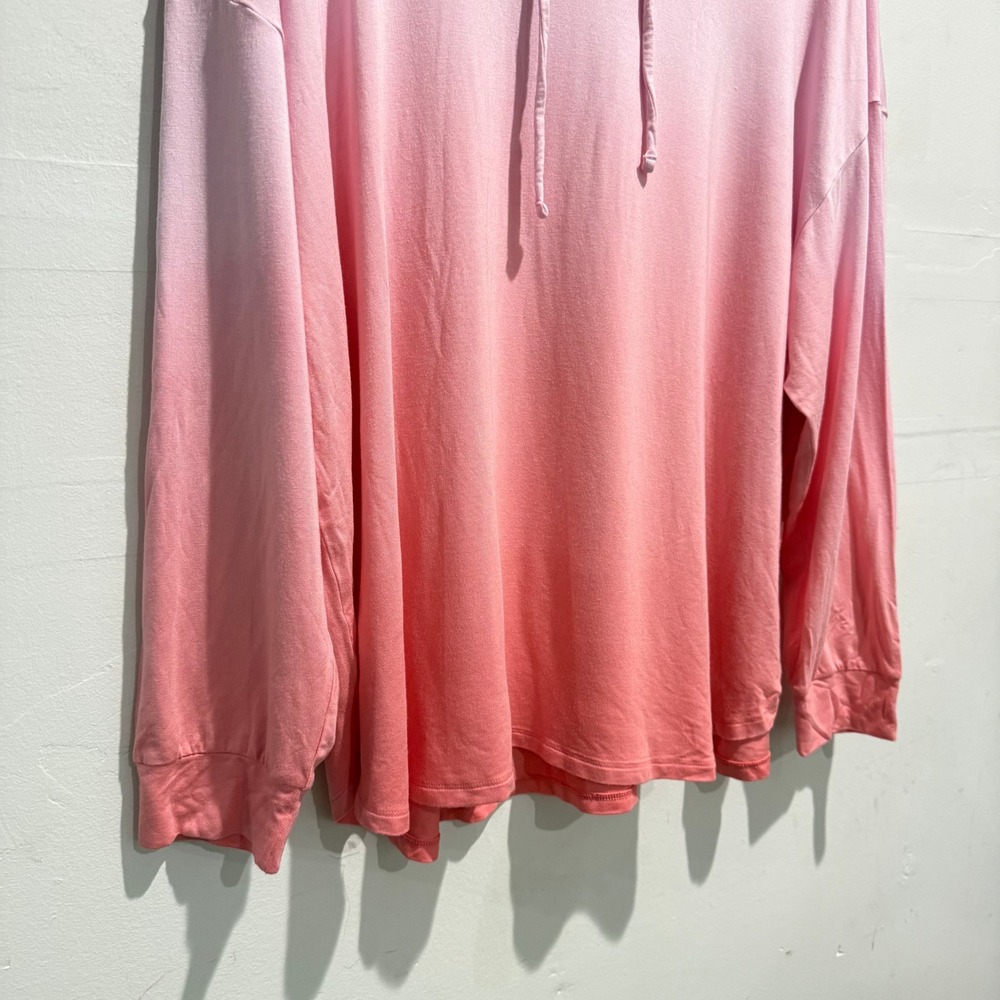 NWT Victorias Secret Pink Ombre Gradient Lightweight Pullover Hoodie XL - Picture 3 of 4